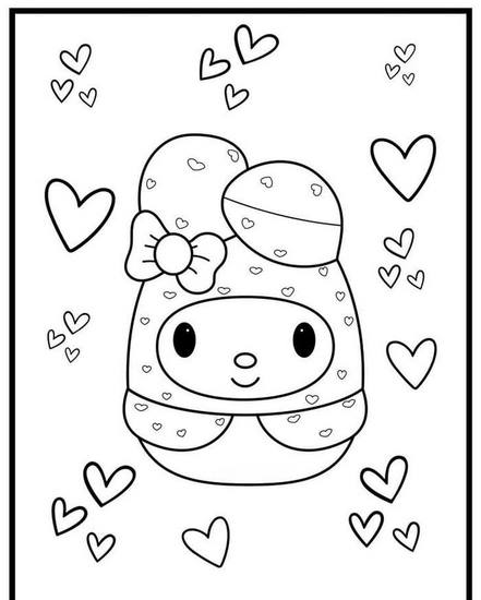 Tranh tô màu Medoly dễ thương số 39 Tranh tô màu Medoly dễ thương số 39