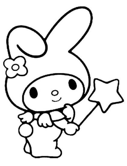 Tranh tô màu Medoly dễ thương số 40 Tranh tô màu Medoly dễ thương số 40