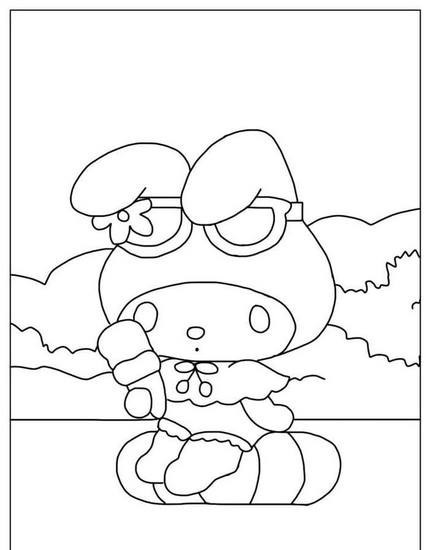 Tranh tô màu Medoly dễ thương số 41 Tranh tô màu Medoly dễ thương số 41