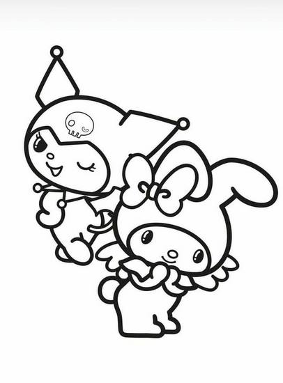 Tranh tô màu Medoly dễ thương số 42 Tranh tô màu Medoly dễ thương số 42