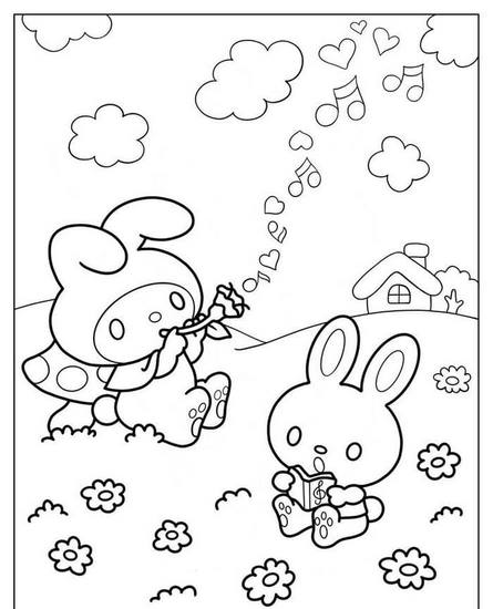 Tranh tô màu Medoly dễ thương số 43 Tranh tô màu Medoly dễ thương số 43