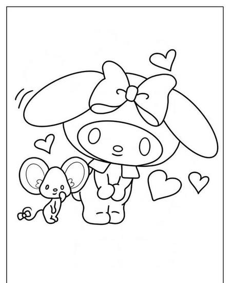 Tranh tô màu Medoly dễ thương số 3 Tranh tô màu Medoly dễ thương số 3