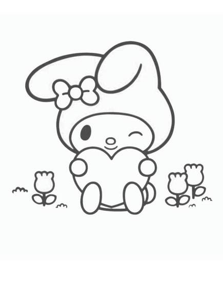 Tranh tô màu Medoly dễ thương số 7 Tranh tô màu Medoly dễ thương số 7