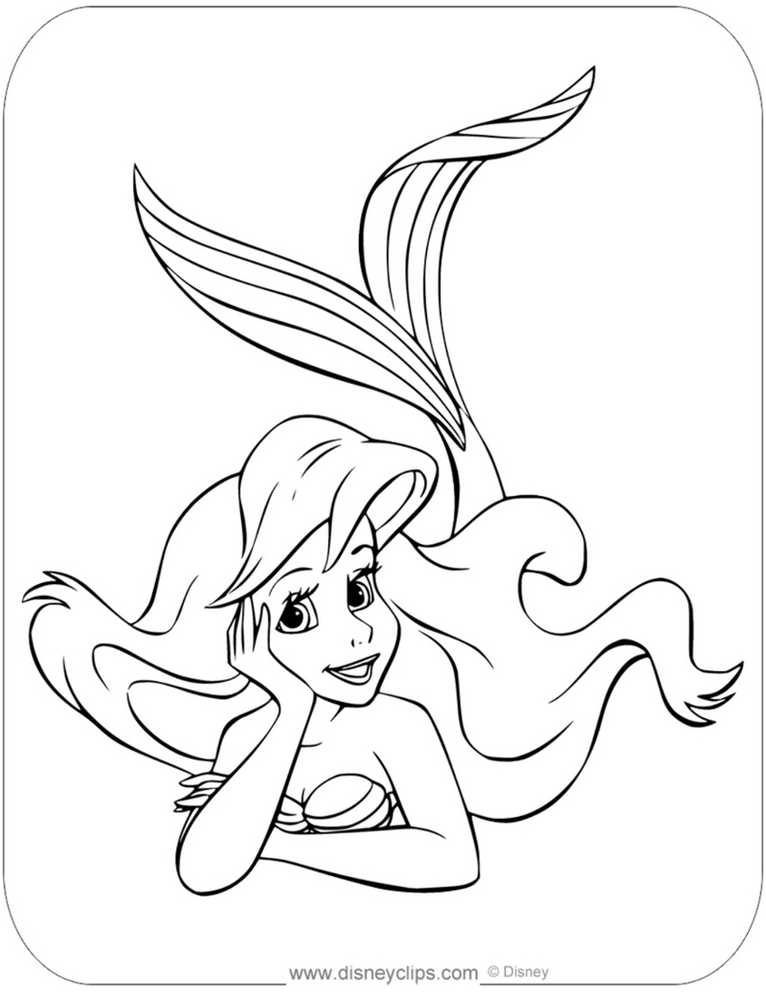 Tranh tô màu nàng tiên cá công chúa - 11