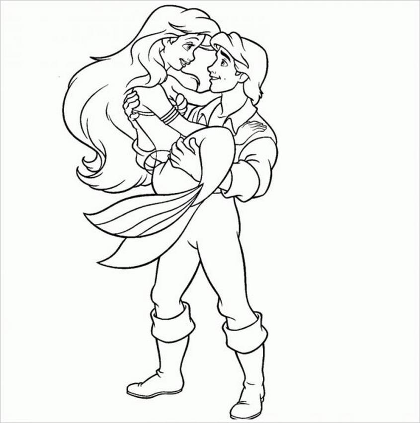 Tranh tô màu nàng tiên cá công chúa - 20