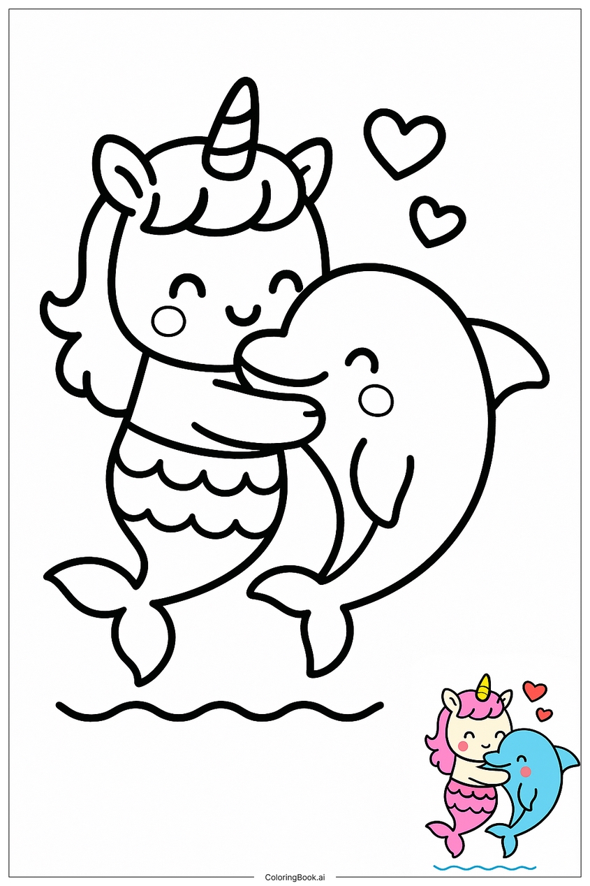 Tranh tô màu nàng tiên cá đẹp, dễ thương - 33