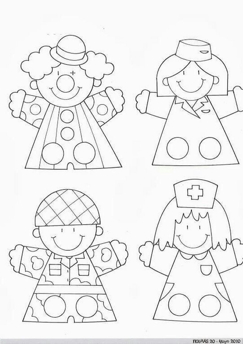 Tranh tô màu nghề nghiệp dành cho nam giới