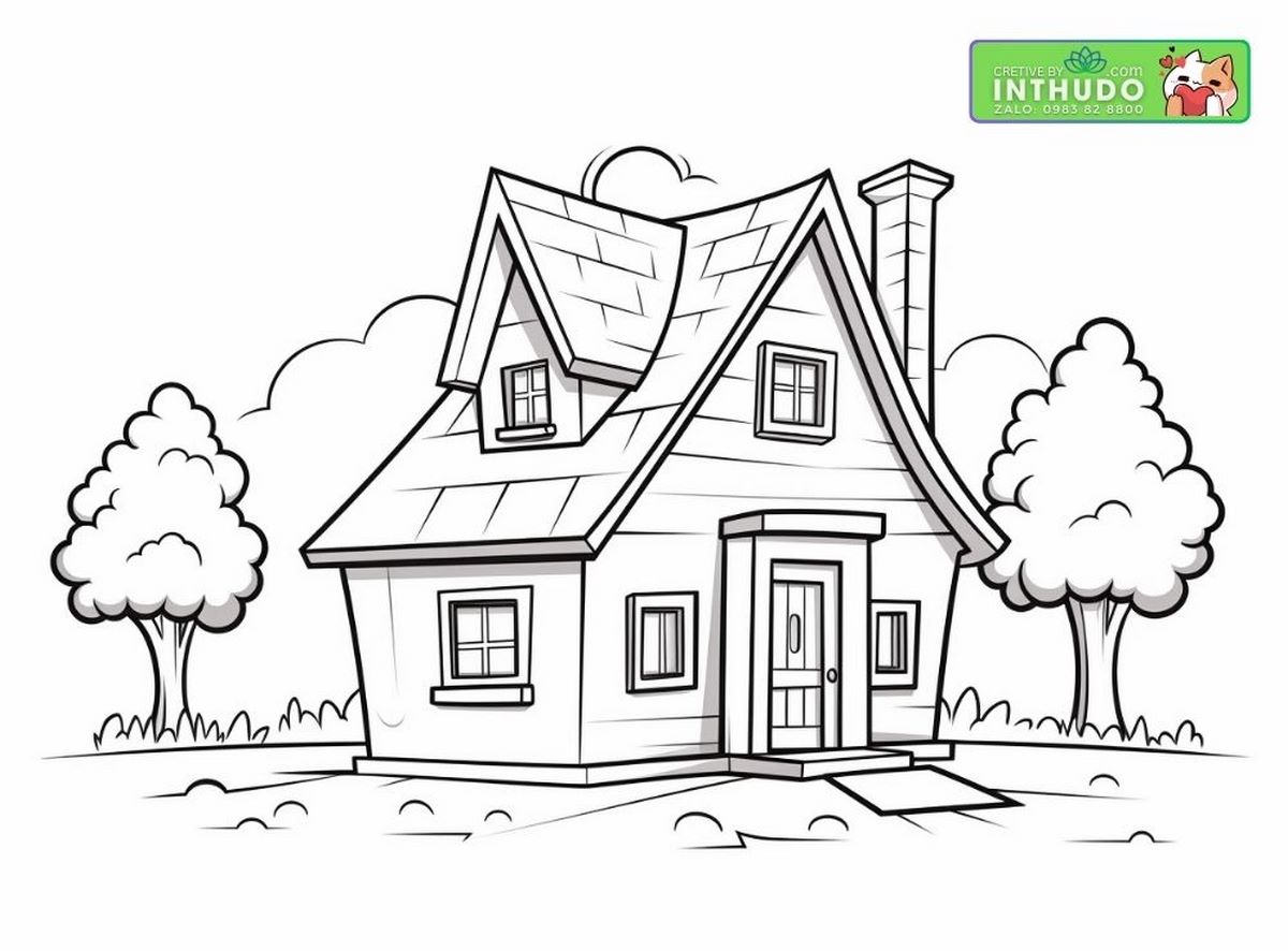 Tranh tô ngôi nhà biệt thự số 85