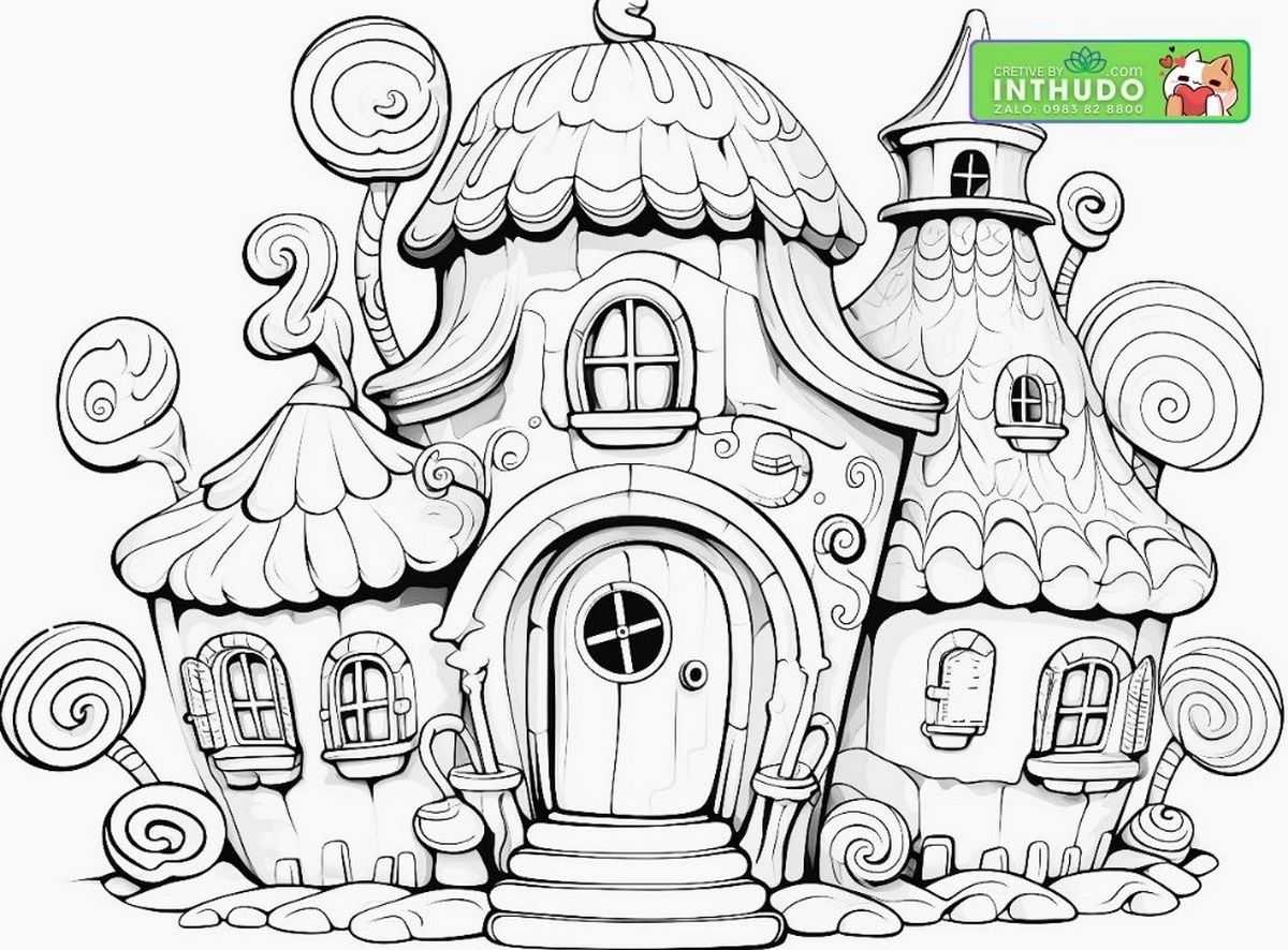 Tranh tô ngôi nhà biệt thự số 76