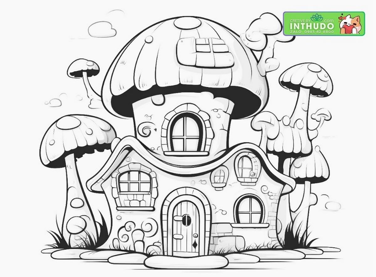 Tranh tô ngôi nhà biệt thự số 68