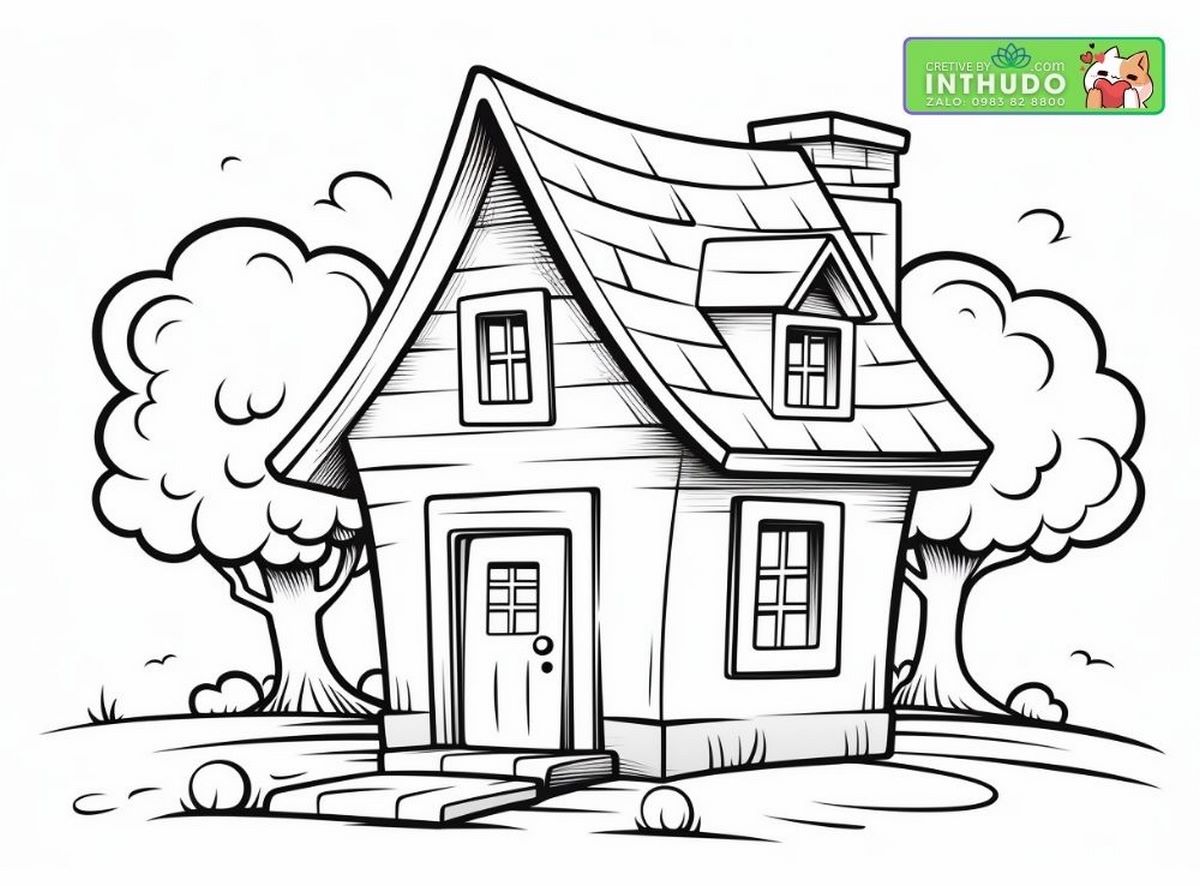 Tranh tô ngôi nhà biệt thự số 65