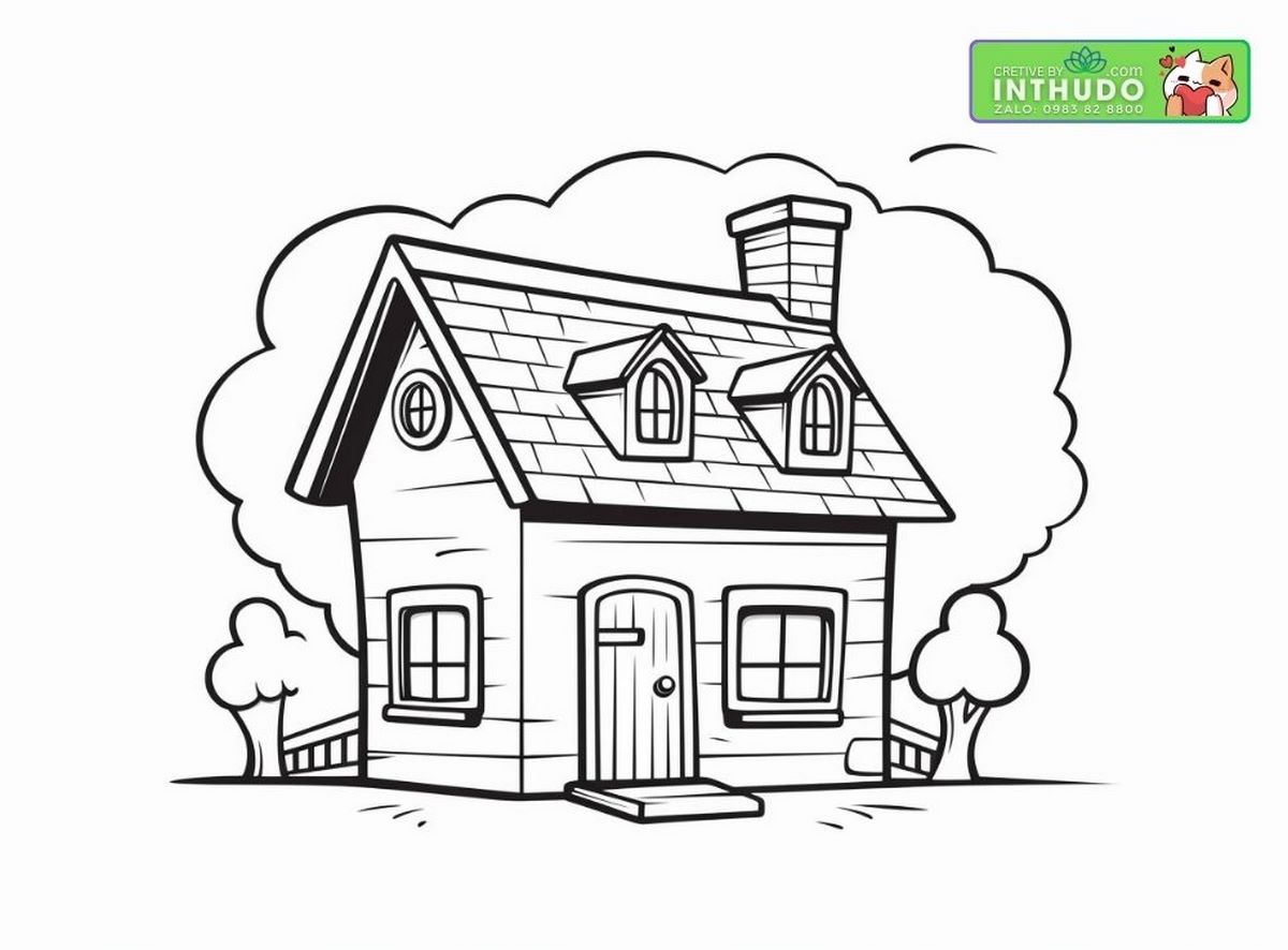 Tranh tô ngôi nhà biệt thự số 64