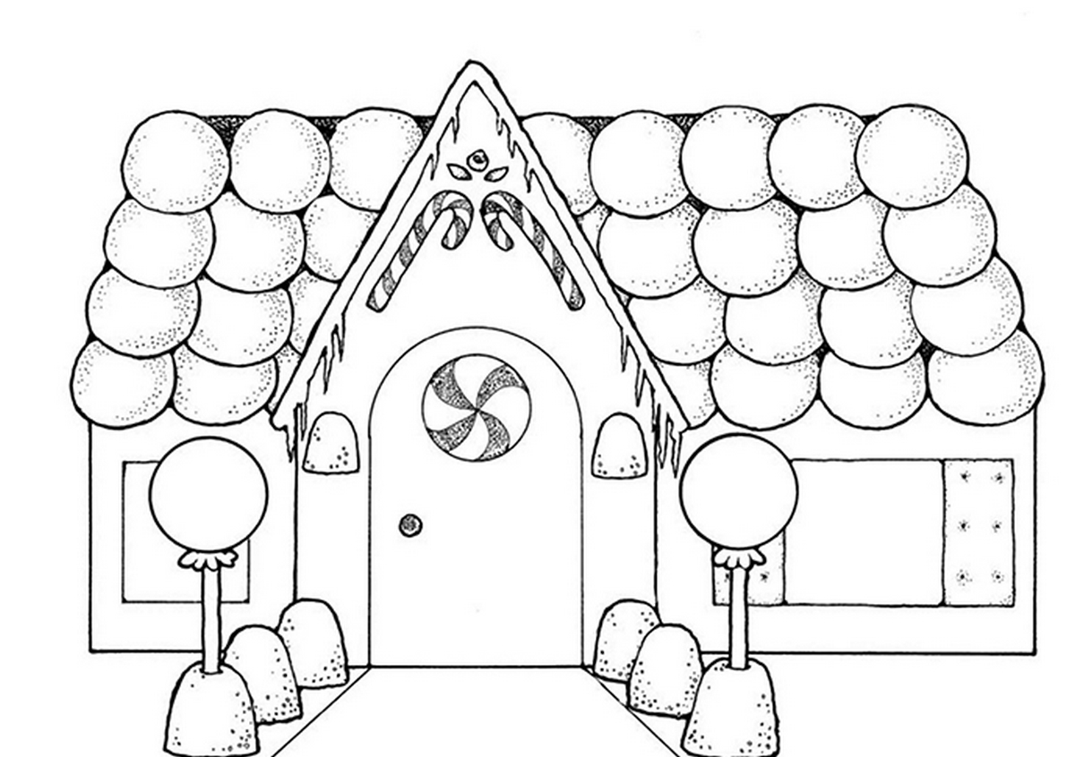 Tranh tô màu ngôi nhà đơn giản số 21