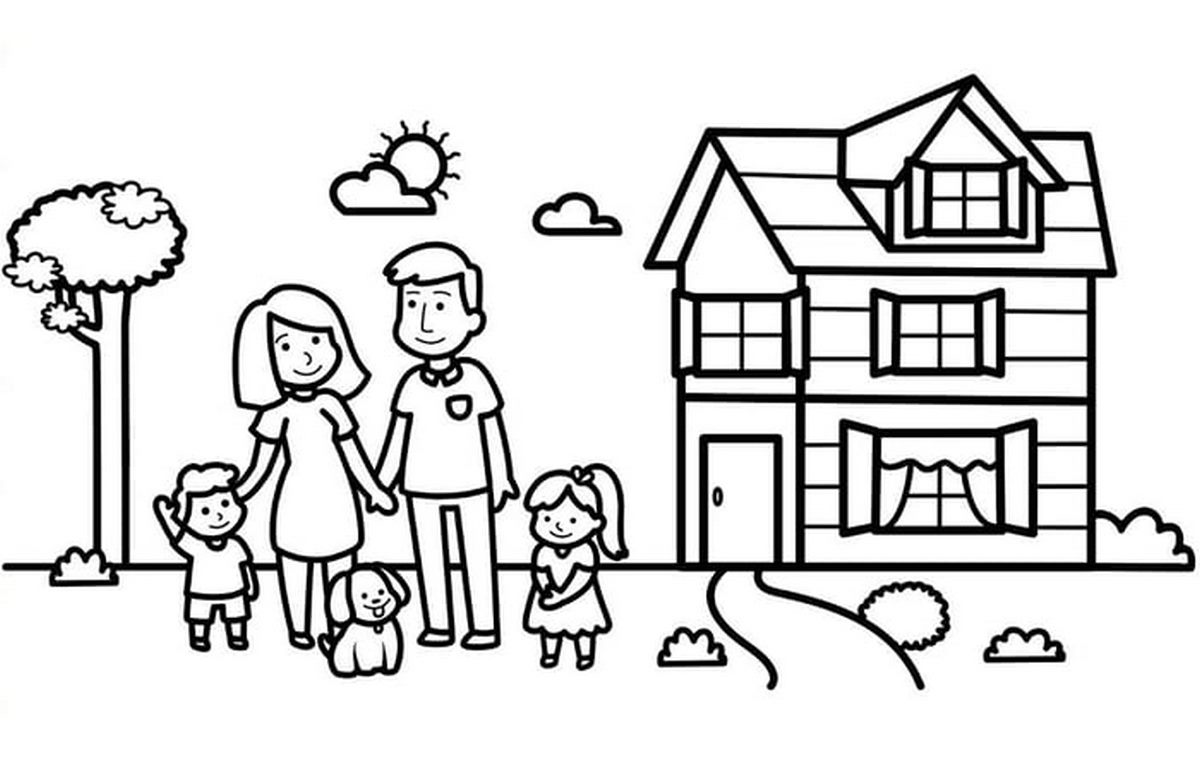 Tranh tô ngôi nhà biệt thự số 44