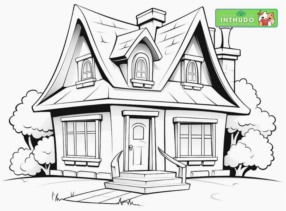 Tranh tô ngôi nhà biệt thự số 46