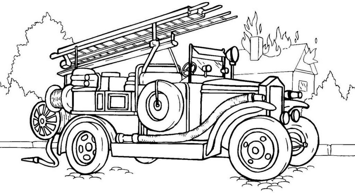 Tranh tô màu ô tô số 1