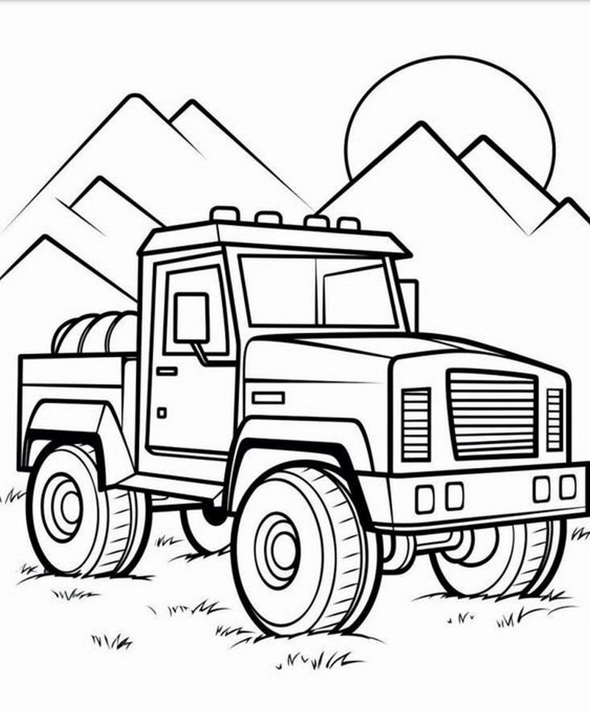 Tranh tô màu ô tô số 19