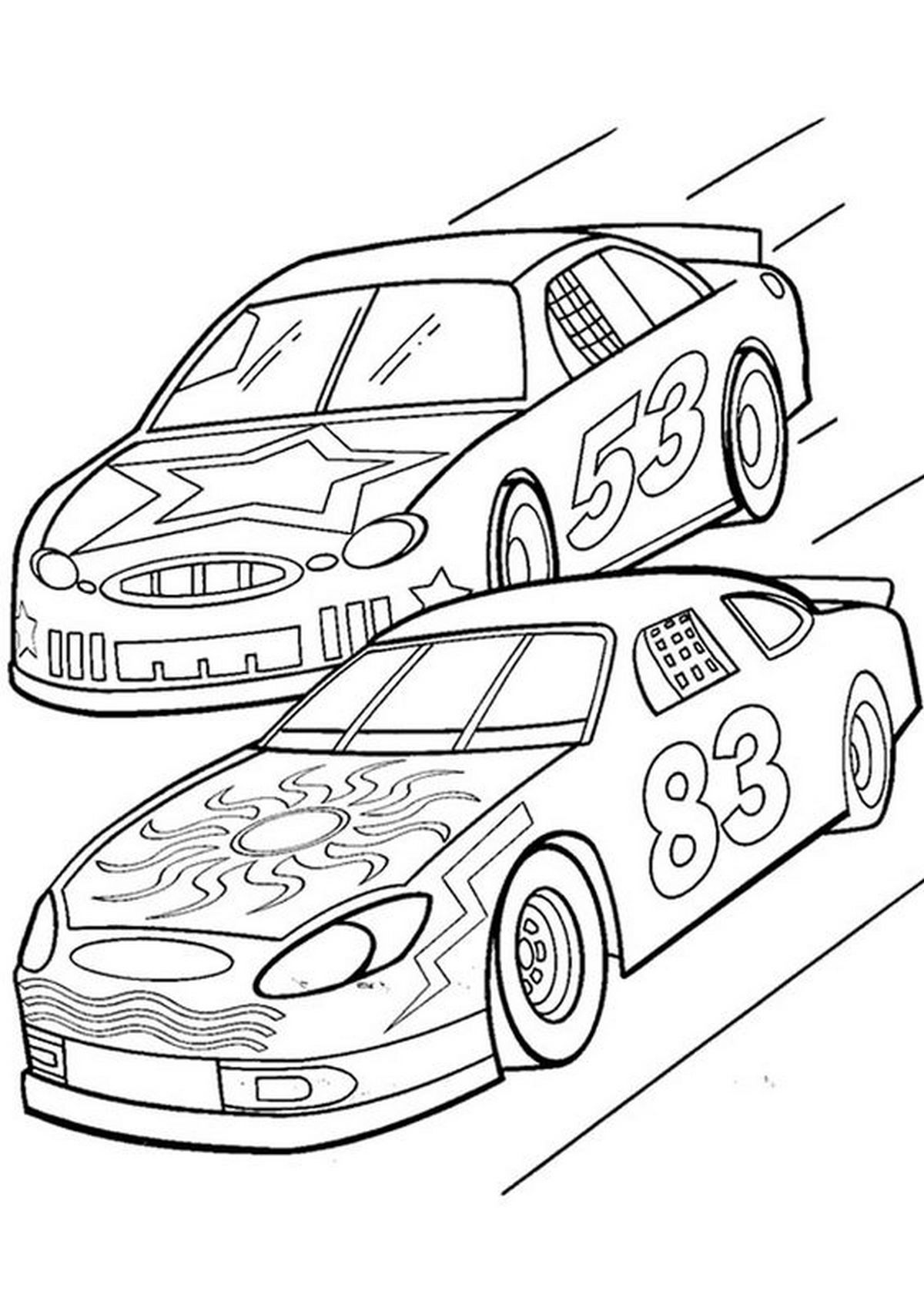 Tranh tô màu ô tô siêu xe số 15