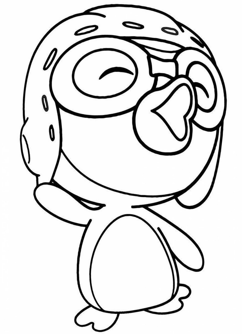 Tranh tô màu Pororo - 4