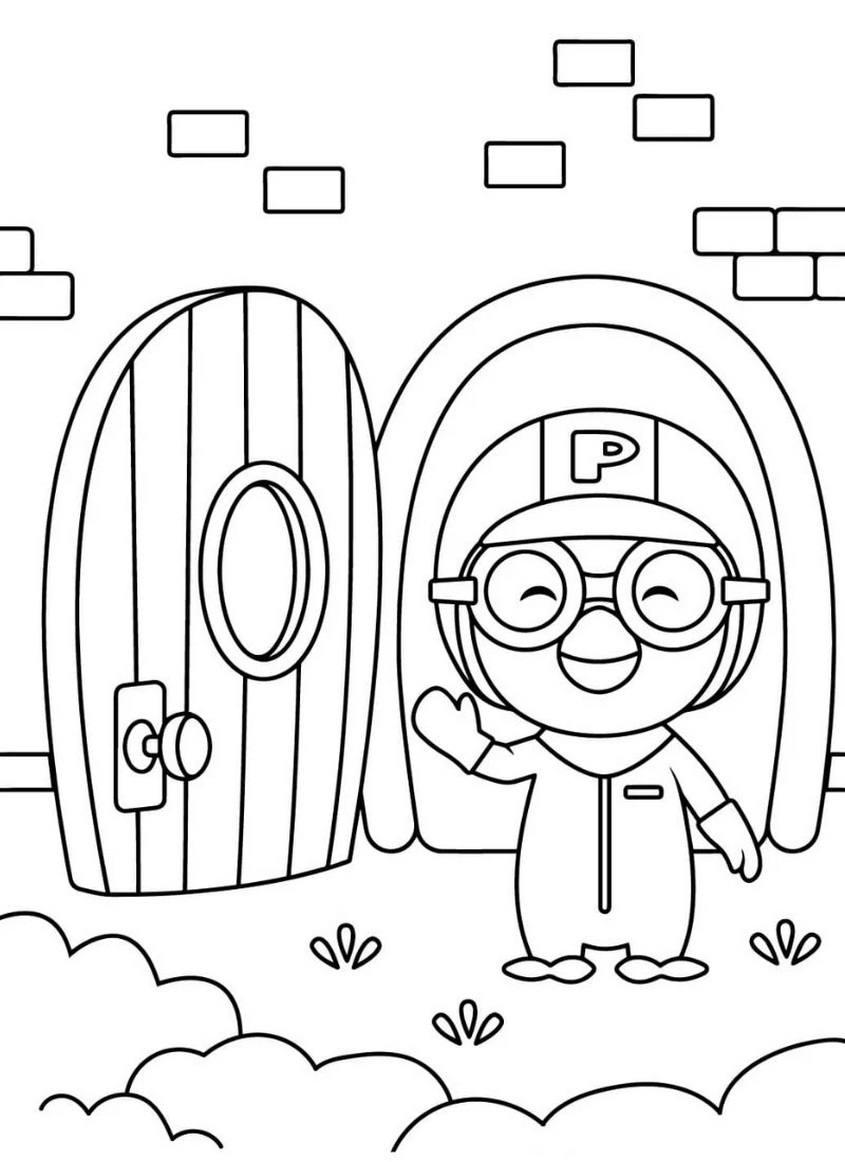 Tranh tô màu Pororo - 12
