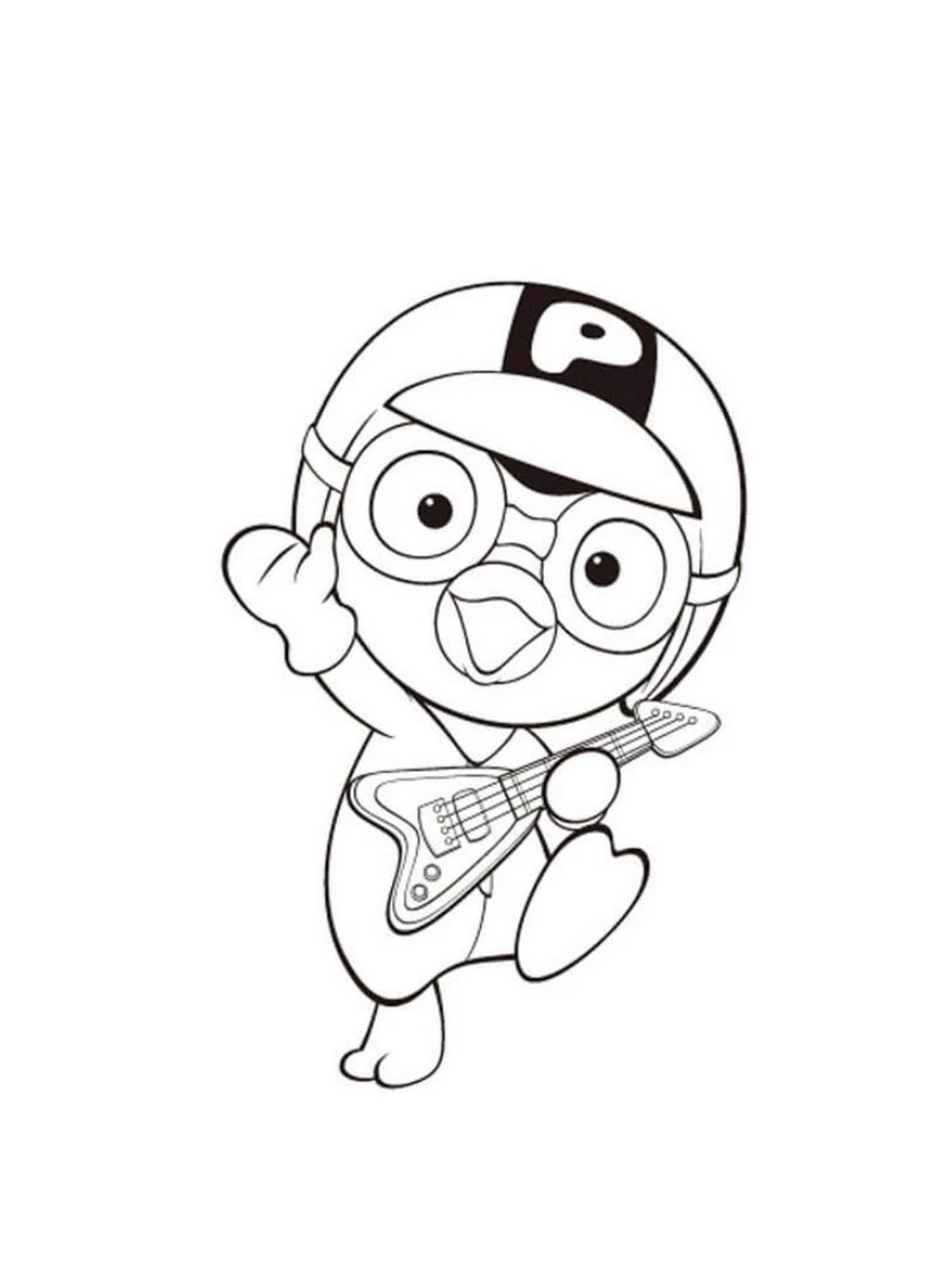 Tranh tô màu Pororo - 8