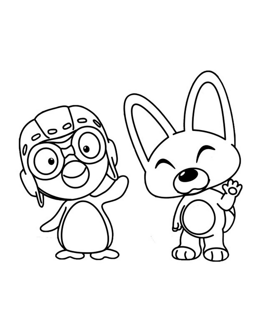 Tranh tô màu Pororo và những người bạn - 19