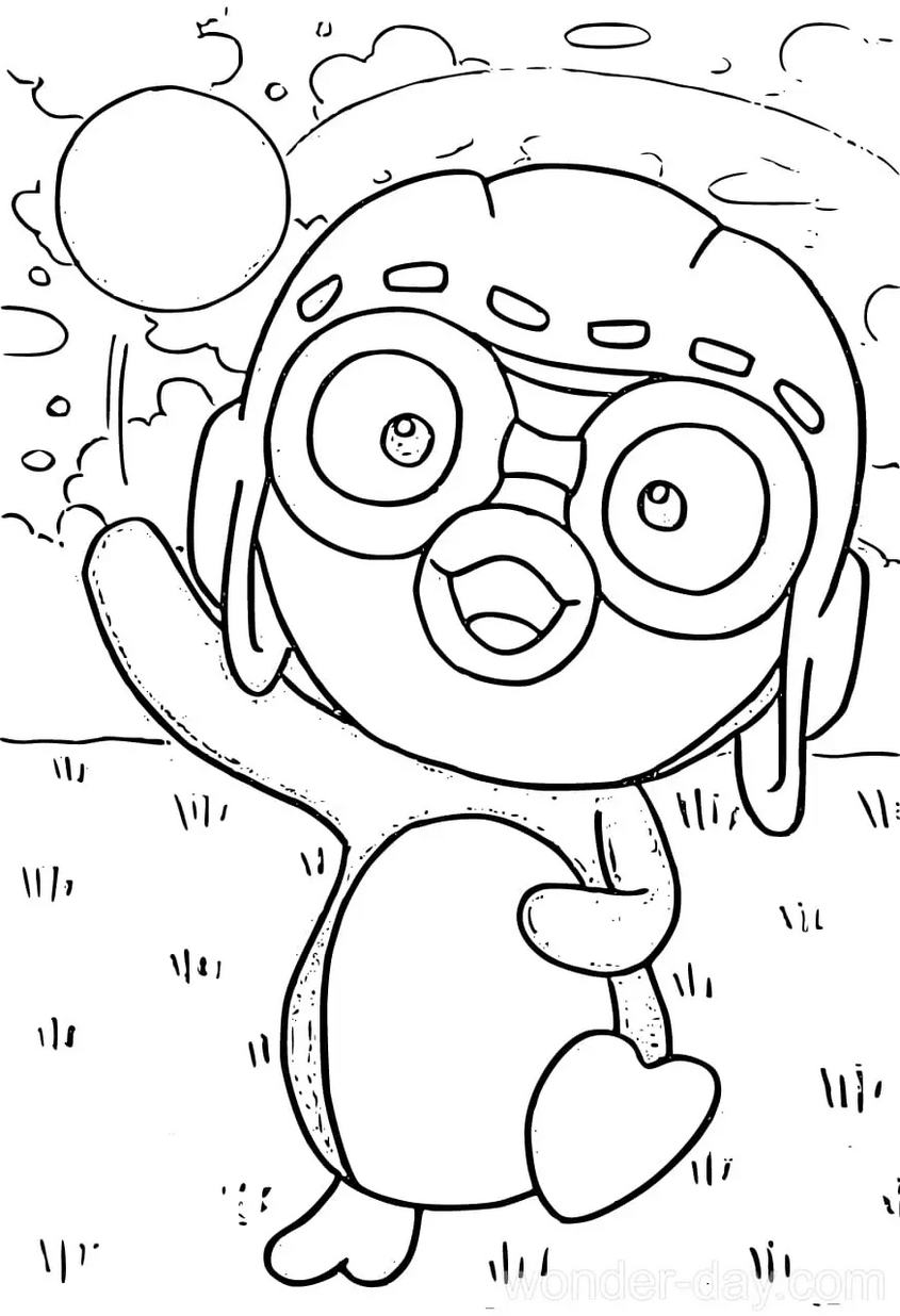 Tranh tô màu Pororo - 18