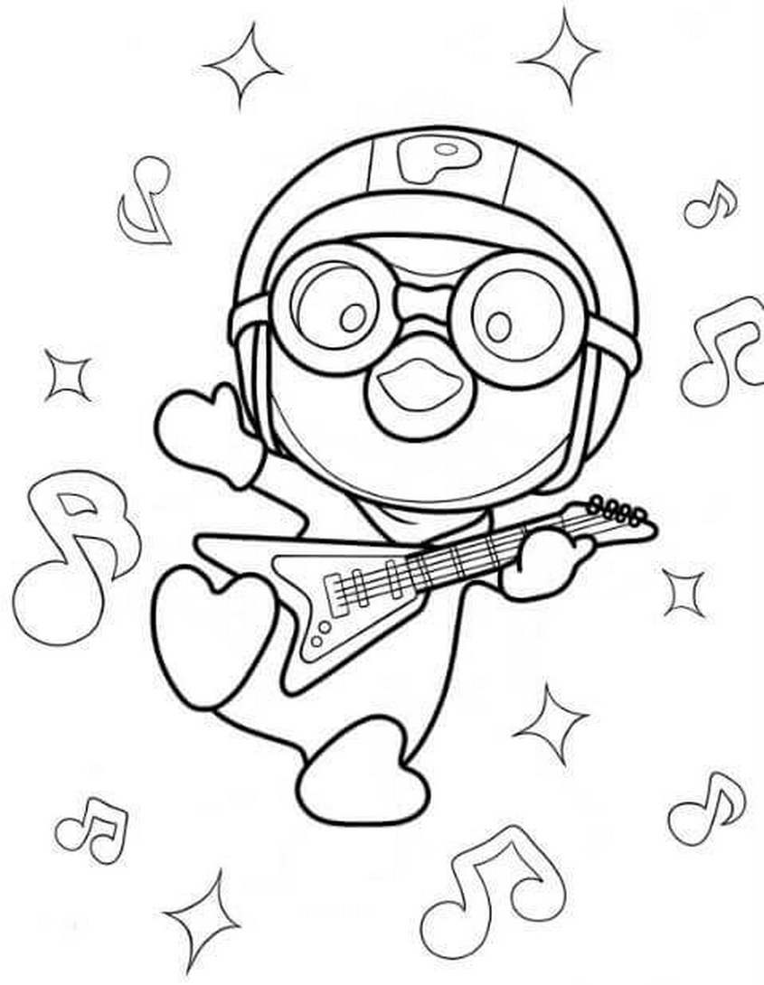 Tranh tô màu Pororo - 20