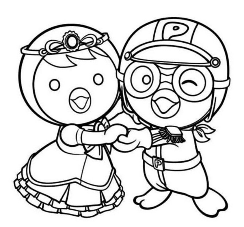 Tranh tô màu Pororo và những người bạn - 14