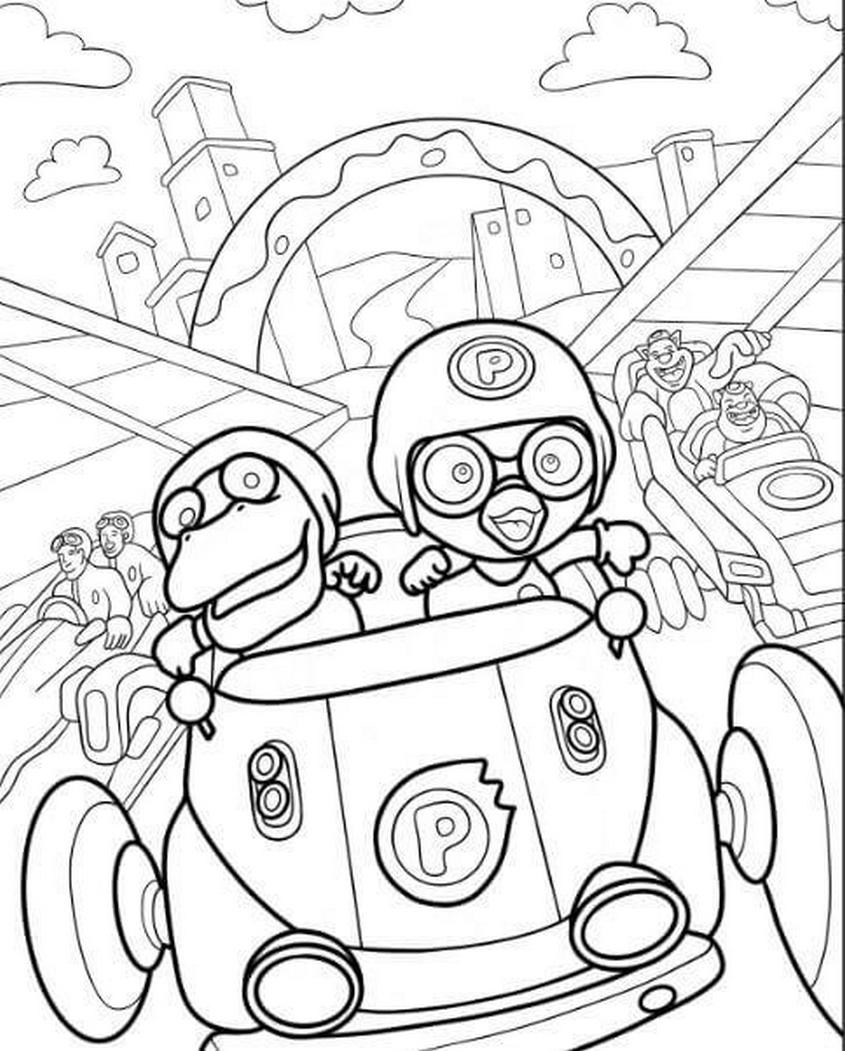 Tranh tô màu Pororo và những người bạn - 10