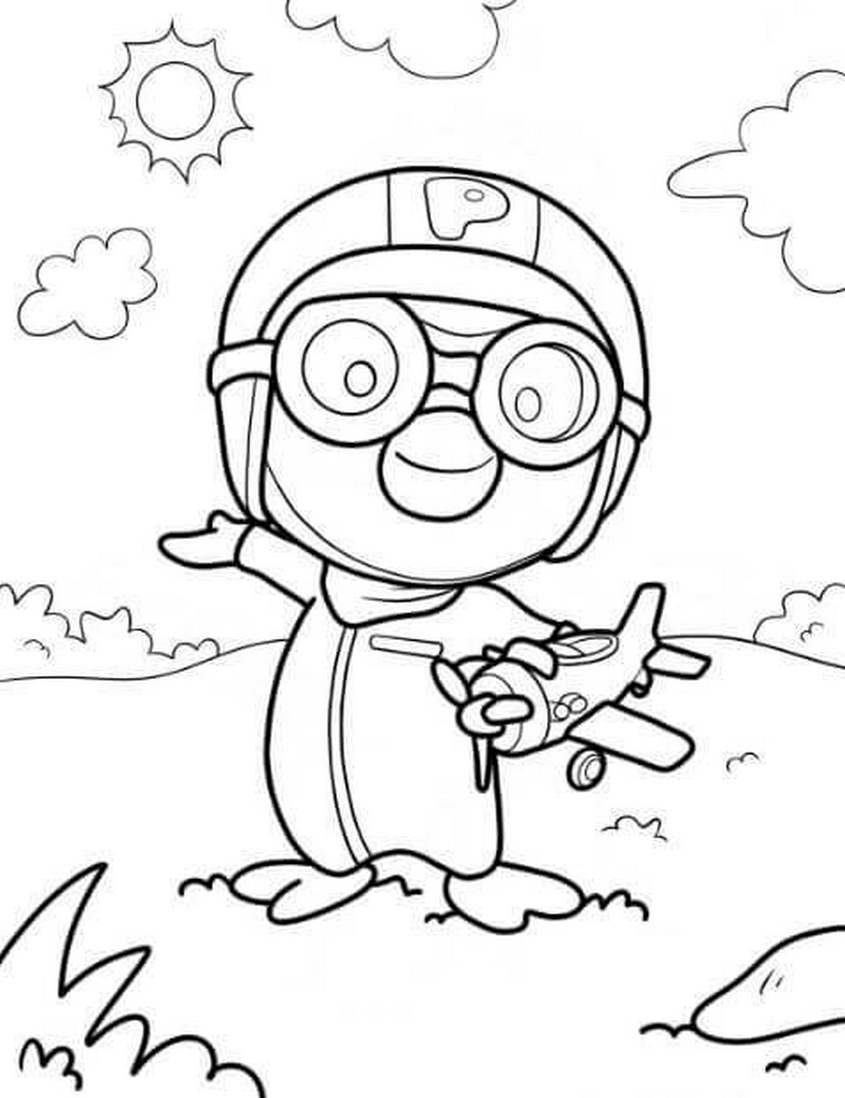 Tranh tô màu Pororo - 25