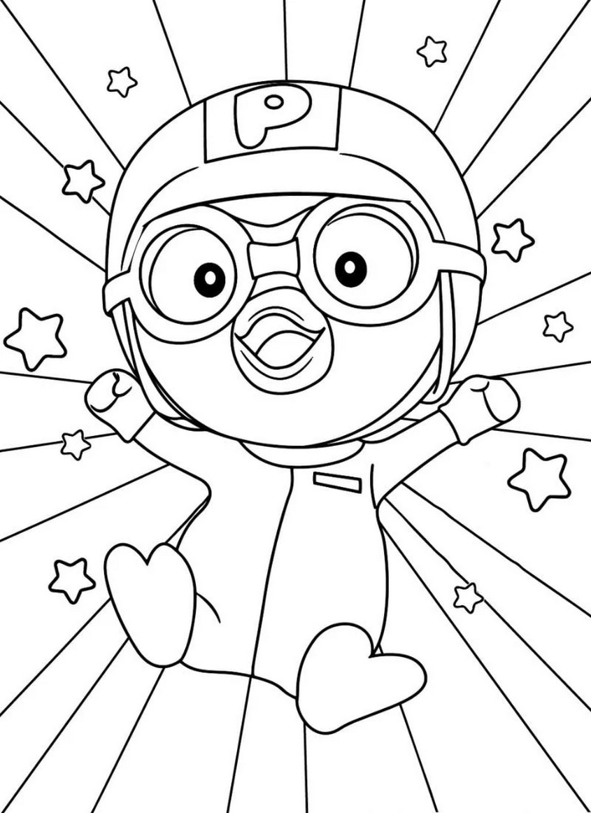 Tranh tô màu Pororo - 30