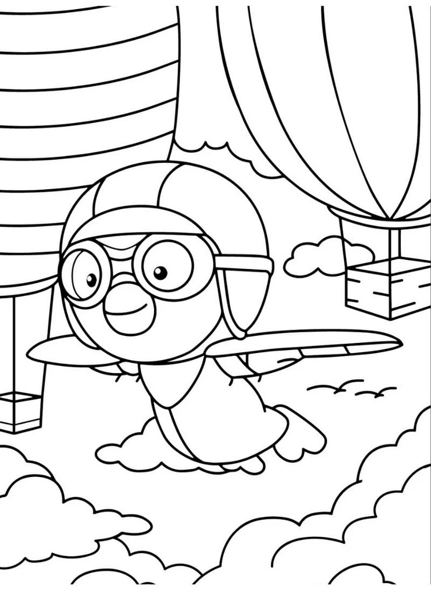 Tranh tô màu Pororo - 33