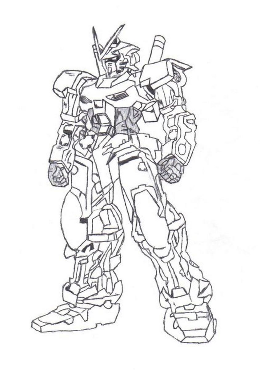 Tranh tô màu robot Gundam - 47 Tranh tô màu robot Gundam - 47