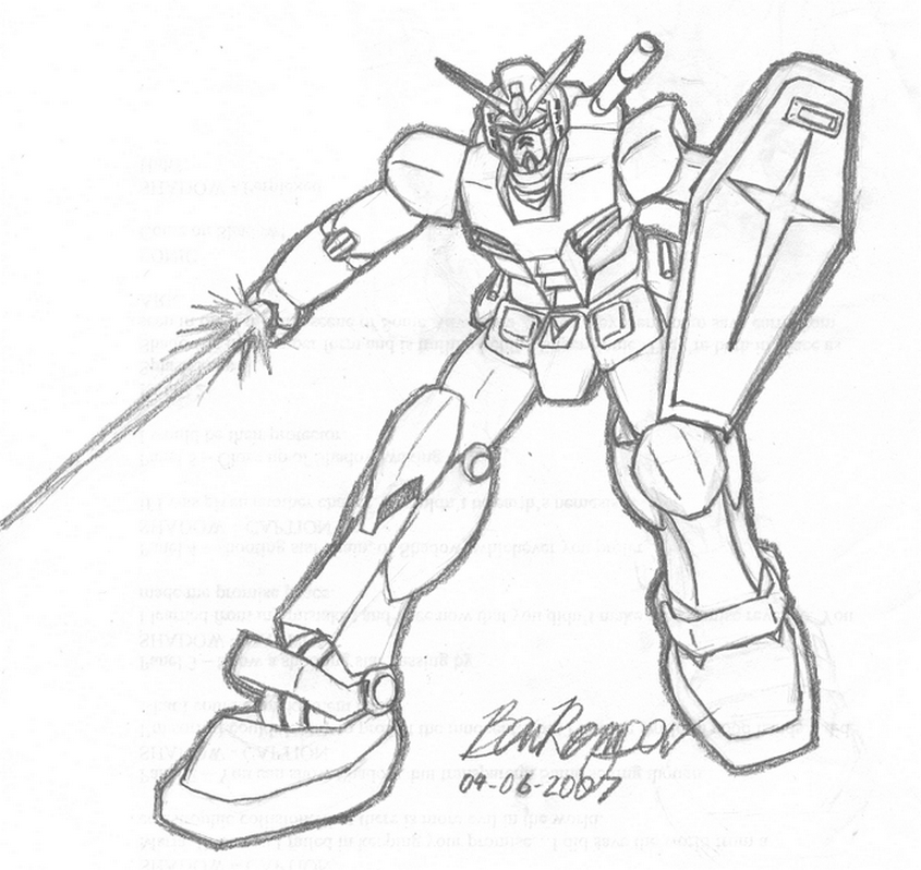 Tranh tô màu robot Gundam - 42 Tranh tô màu robot Gundam - 42