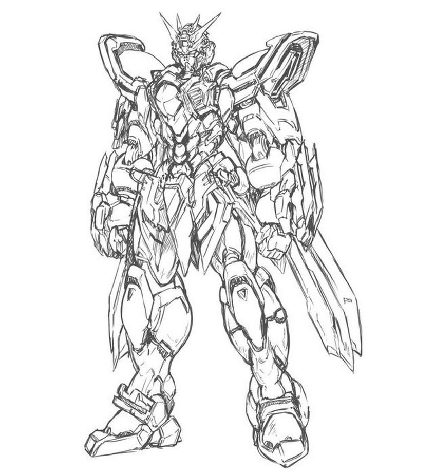 Tranh tô màu robot Gundam - 31 Tranh tô màu robot Gundam - 31
