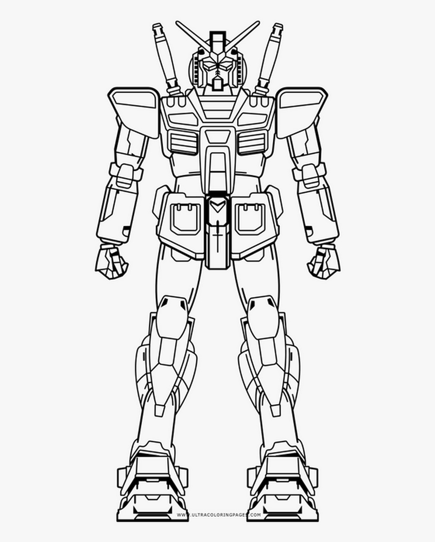 Tranh tô màu robot Gundam - 10 Tranh tô màu robot Gundam - 10