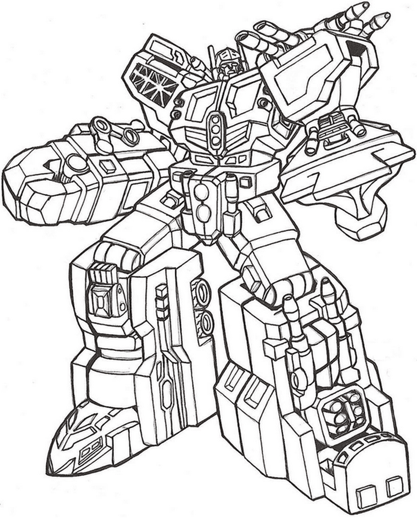 Tranh tô màu robot Gundam - 3 Tranh tô màu robot Gundam - 3