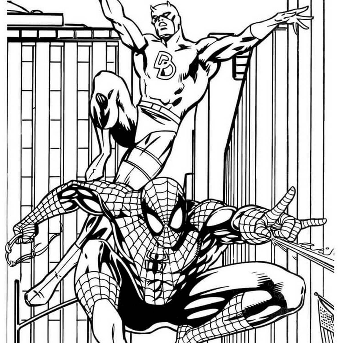 Tranh tô màu siêu nhân