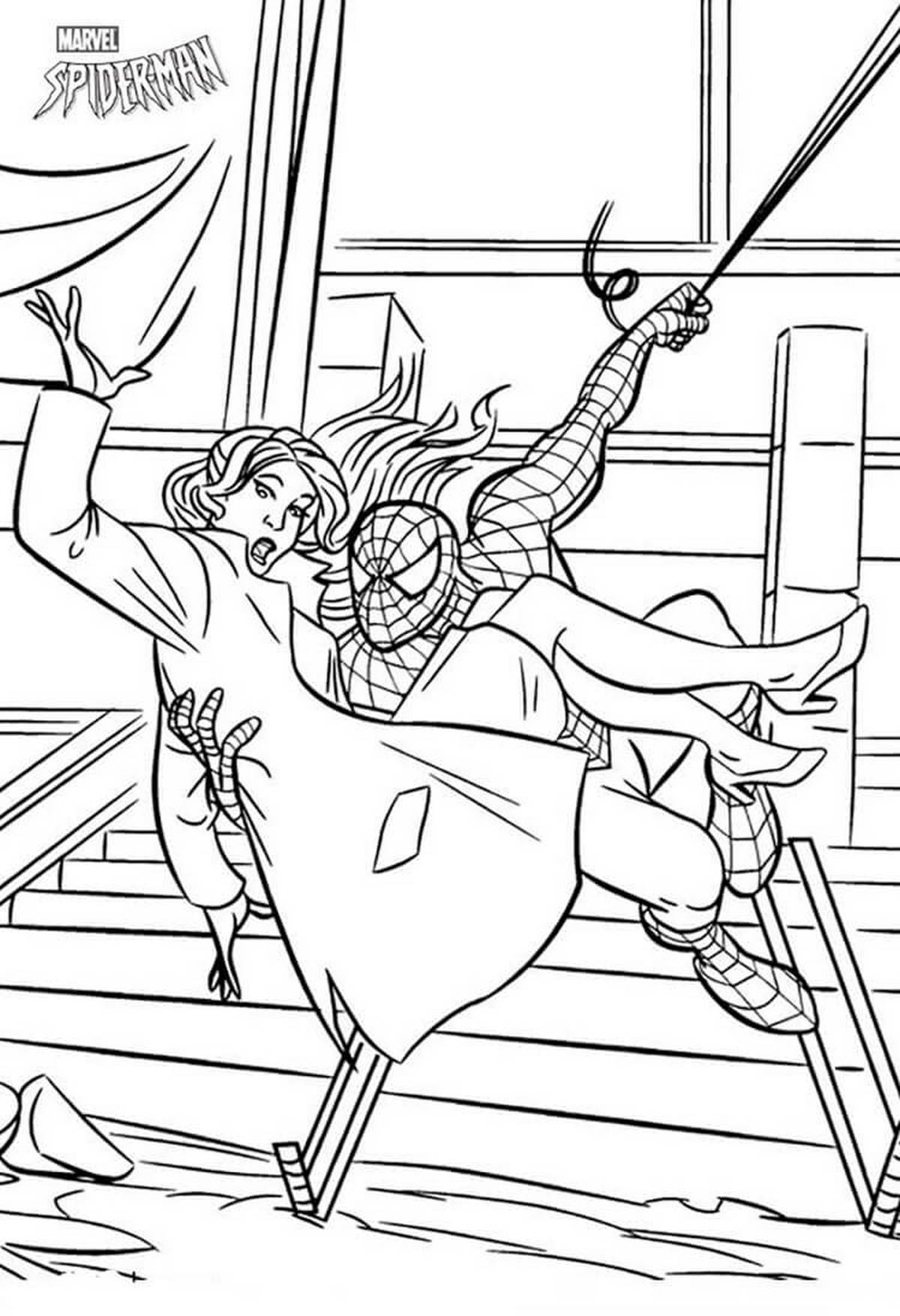 Tranh tô màu siêu nhân