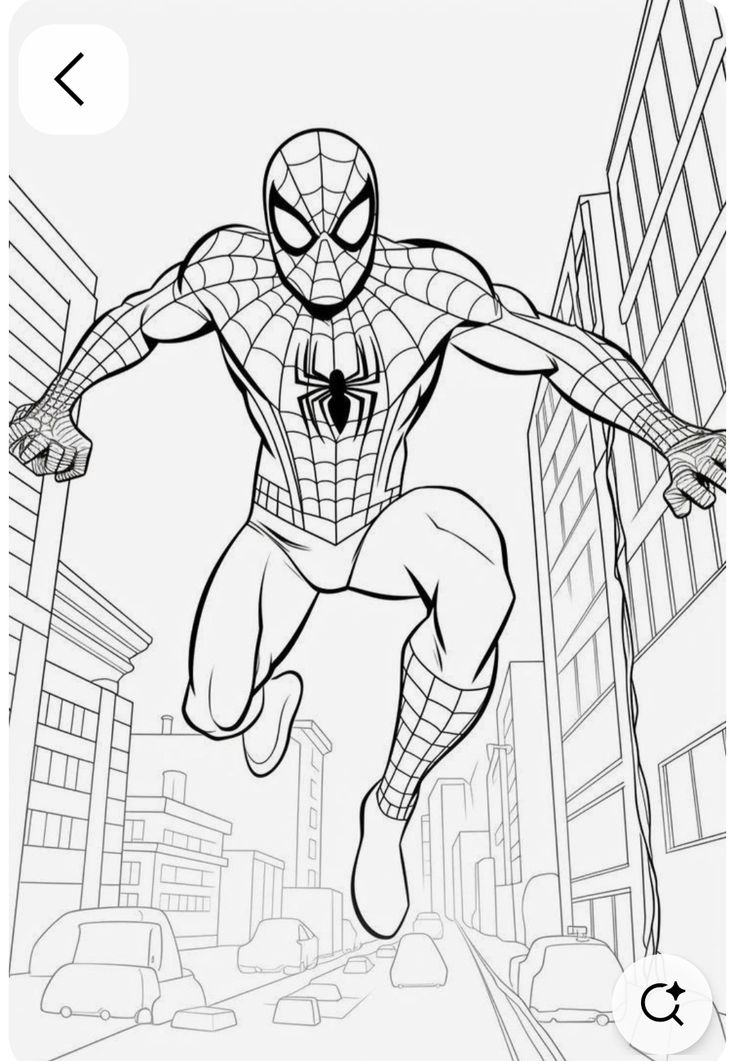 Tranh tô màu Spider Man 33