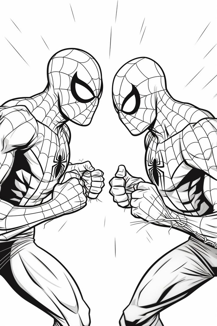 Tranh tô màu Spider Man 21