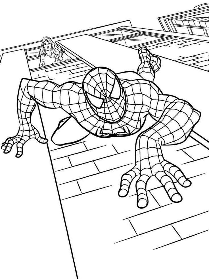 Tranh tô màu Spider Man 18