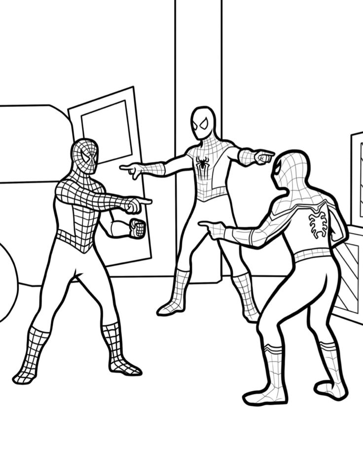 Tranh tô màu Spider Man 17