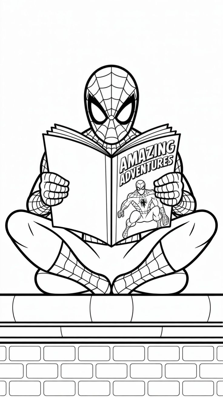 Tranh tô màu Spider Man 13