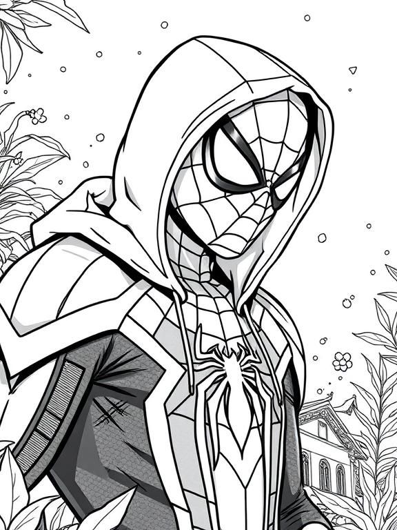 Tranh tô màu Spider Man 11