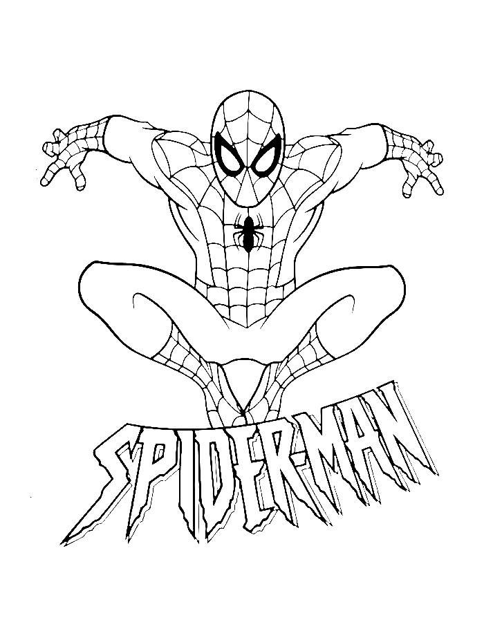 Tranh tô màu Spider Man 7