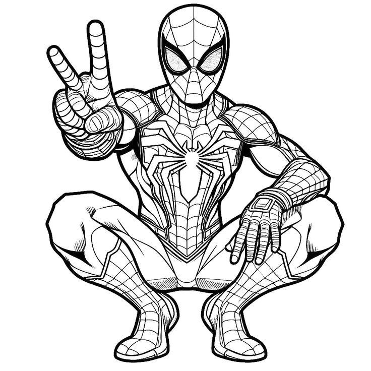 Tranh tô màu Spider Man 3