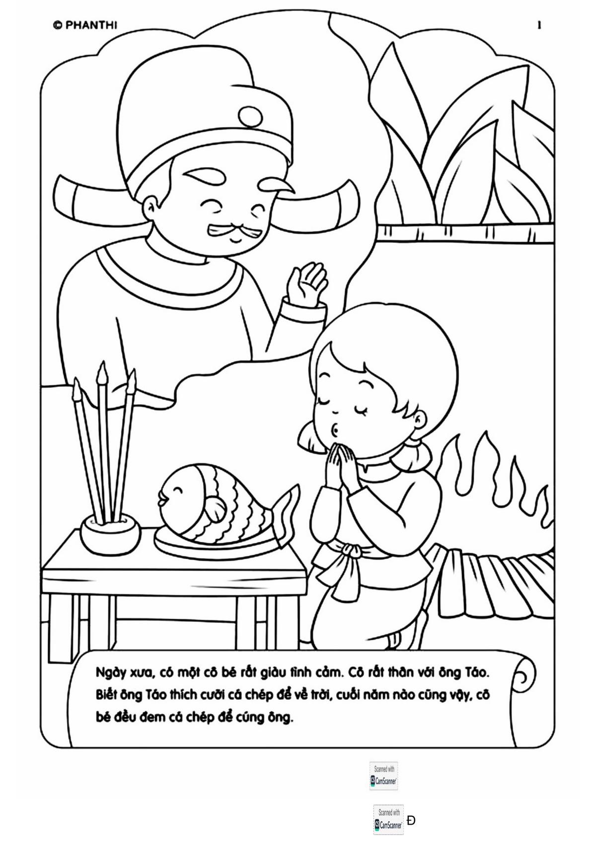 Tranh tô màu Tết chúc mừng năm mới số 10 Tranh tô màu Tết chúc mừng năm mới số 10