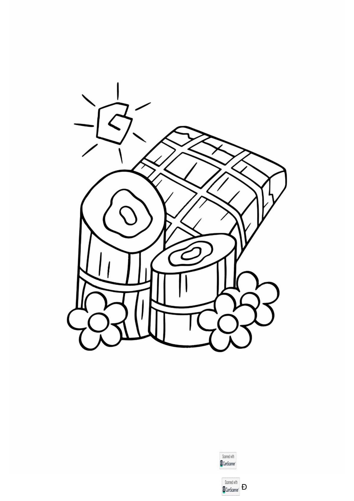 Tranh tô màu Tết chúc mừng năm mới số 8 Tranh tô màu Tết chúc mừng năm mới số 8